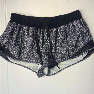 Women's Black and White Athletic Shorts